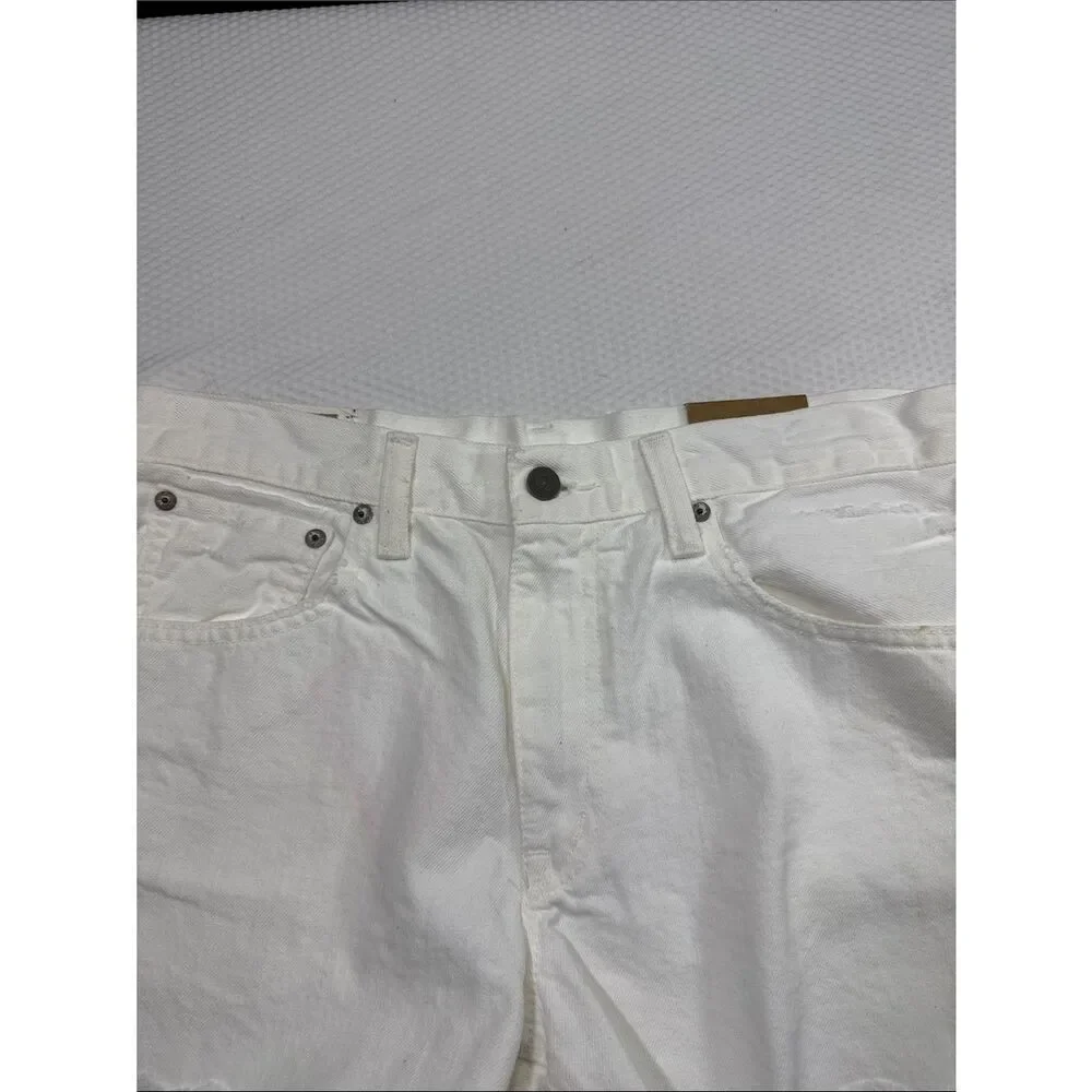 NWT Polo Ralph Lauren White Denim Raw-Hem Crosby Shorts Size 29 - Picture 9 of 11